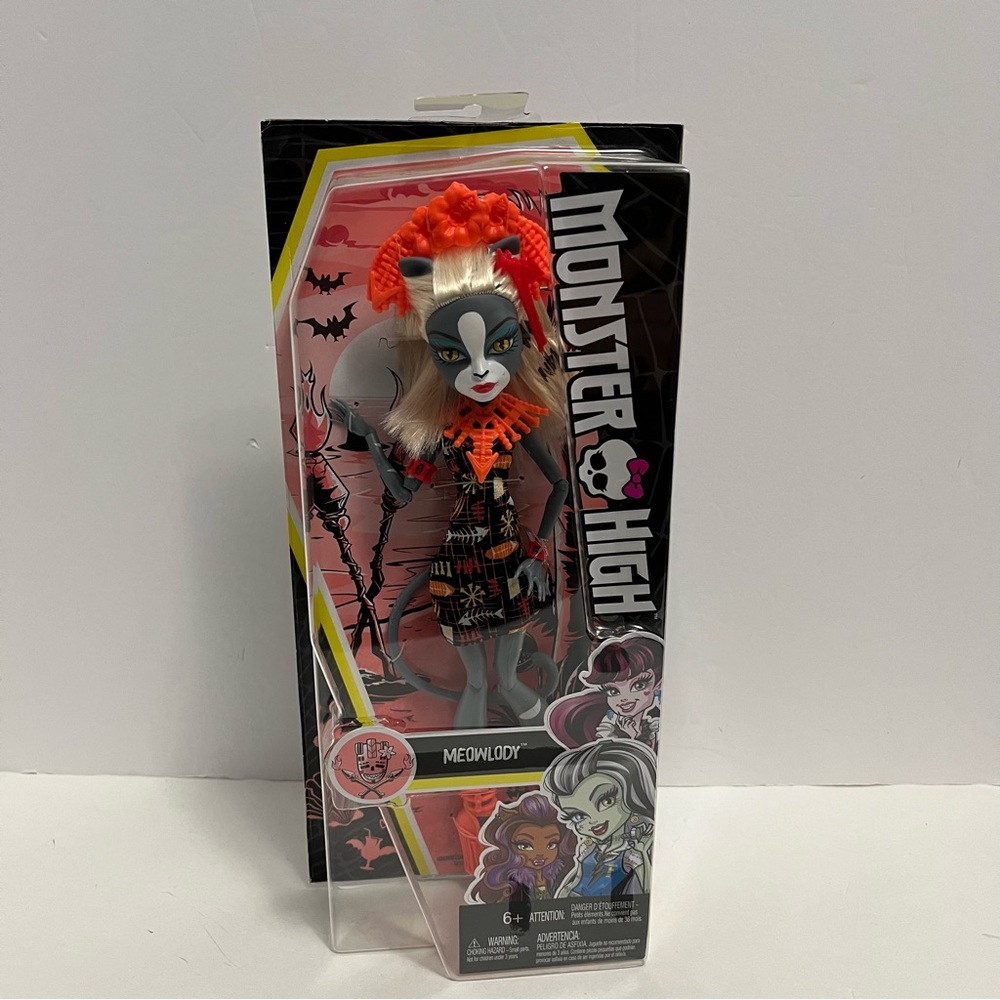 MONSTER HIGH DOLL NRFB MEOWLODY GHOULS GETAWAY dolls toy 2015 cat